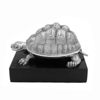 Victorian Silver Tortoise Ink Well 1865